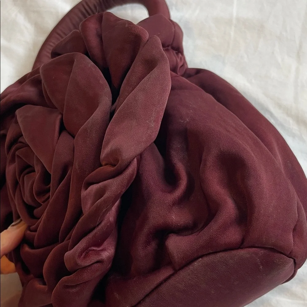 Maroon Staud Rosette Purse - Picture 5 of 6